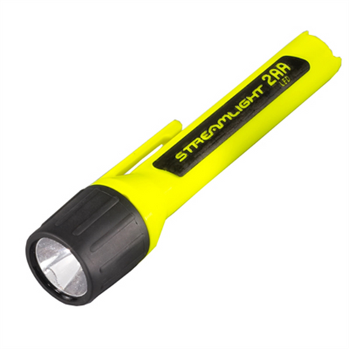 Streamlight 65 Lumen 2AA ProPolymer HAZ-LO Flashlight - Alkaline batteries - Clam - Yellow