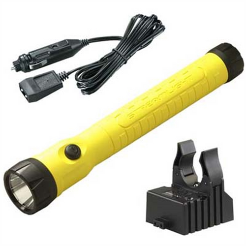 Streamlight 260 Lumen PolyStinger LED HAZ-LO Flashlight - 12V DC - Yellow