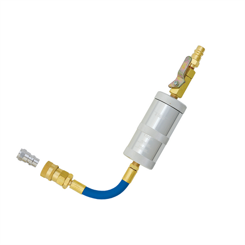 Tracer Products Universal, 2 oz (60 ml), Refillable A/C and Oil Fluid Injector w/ R-1234yf Hose, Coupler and Purge Fitting