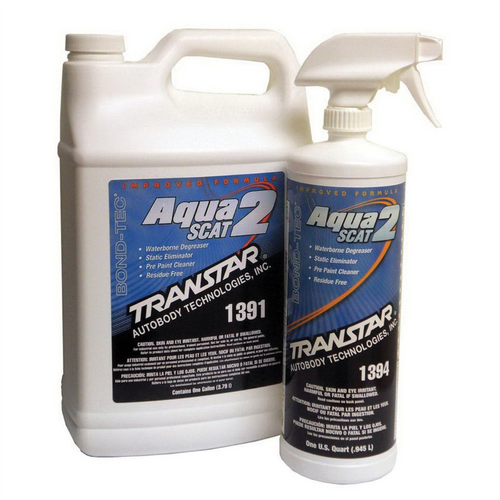 Transtar Autobody Products 1394 Aqua SCAT 2 Waterborne Degreaser, 1 qt Spray Bottle, White