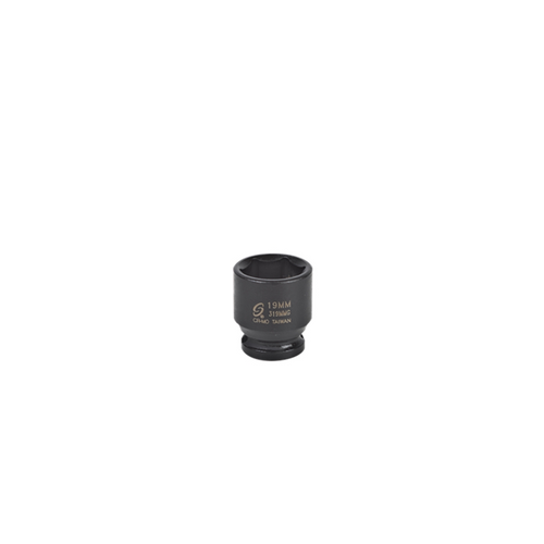 SUNEX SOC 19MM 3/8D IMP MAG 6PT BLK