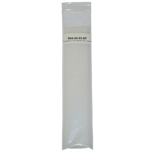 Polyvance Polyethylene Rod (LDPE), 3/16&rdquo; diameter, 30 ft., Natural
