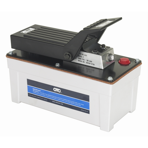 OTC Hand/Foot Operated 10000 PSI Air/Hydraulic Pump in Metal Reservoir OTC Hand/Foot Operated 10000 PSI Air/Hydraulic Pump in Metal Reservoir