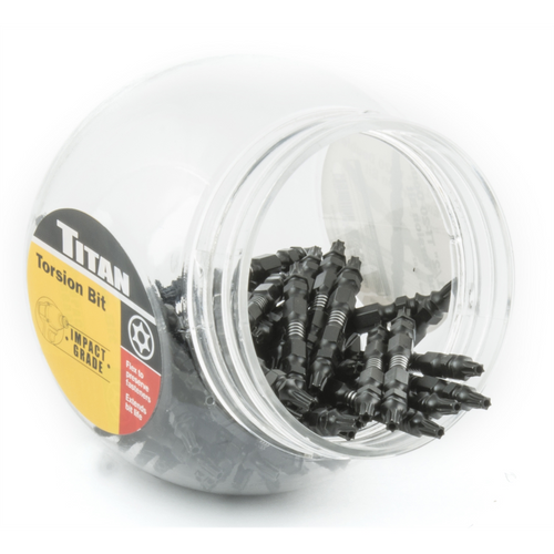 TITAN 50PC T20 Double Ended Torsion Bit Display