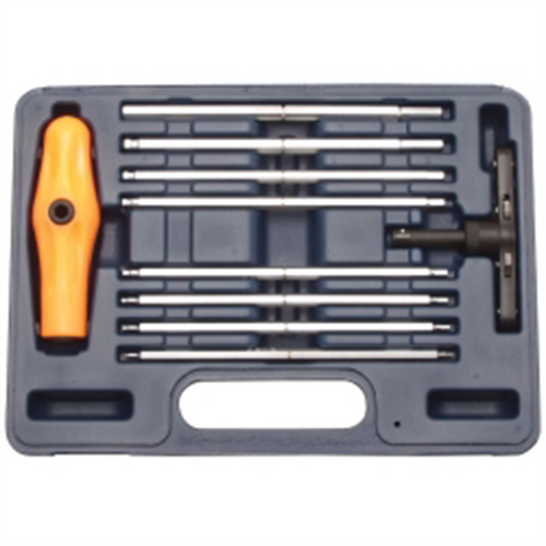 VIM Tools 10 PIece Extra Long SAE Ball Hex Ratcheting T-Handle Set
