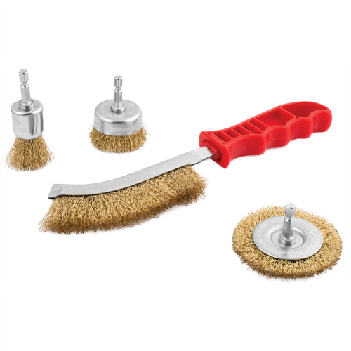 Titan 4 pc. Crimped Wire Brush Assortment Titan 4 pc. Crimped Wire Brush Assortment