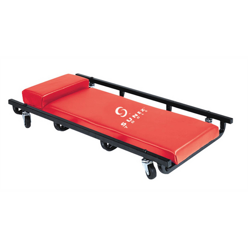 SUNEX Red Vinyl Padded 4-Wheel 36 in. x 17 SUNEX Red Vinyl Padded 4-Wheel 36 in. x 17