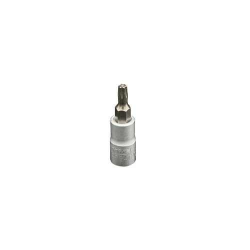 VIM Tools T20 TORX, Gun Metal Gray Bit, Satin Chrome 1/4 Inch Square Drive Bit Holder