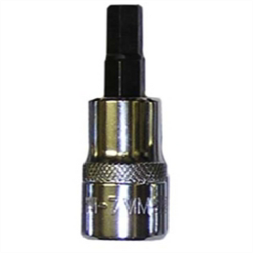 VIM Tools 7 mm Hex Bit, Chrome 3/8 Inch Square Drive Bit Holder