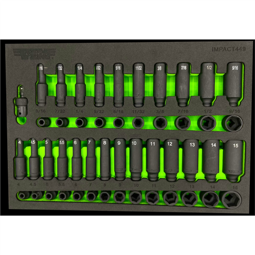VIM Tools 49 Piece 1/4 Inch Impact Socket Master Set VIM Tools 49 Piece 1/4 Inch Impact Socket Master Set