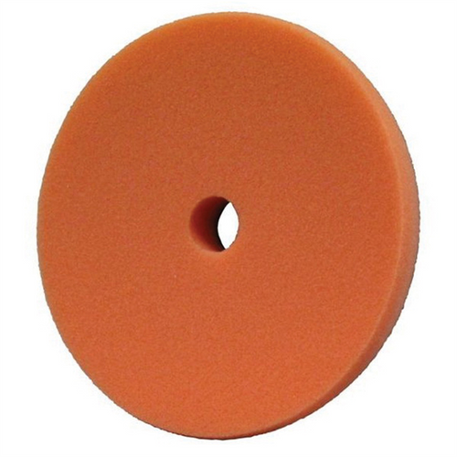 Presta PACE 890184 Single Sided Medium Cutting Pad, 3 in Dia, Hook and Loop Attachment, Foam Pad, Orange