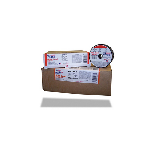 U.S. FORGE INC. 00652 MIG Wire, 0.023 in Dia, 70S-6 Solid Mild Steel Wire, 2 lb