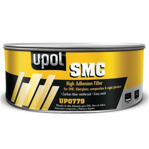 U Pol Products UP0777 High Adhesion SMC Bonding Filler, 1.1 L Tin, Black, Paste