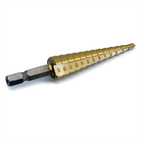TITAN #1 1/8" - 1/2" STEP DRILL BIT TITAN #1 1/8" - 1/2" STEP DRILL BIT