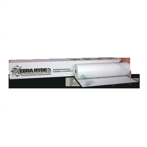 US Chemical Zebra Hyde 39018 Premium Masking Paper, 18 in W x 738 ft L, White