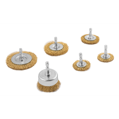 Titan 6 pc. Crimped Wire Brush Assortment Titan 6 pc. Crimped Wire Brush Assortment