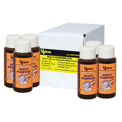 UVIEW MULTI PURPOSE DYE (6 X 1 OZ BOTTLES)
