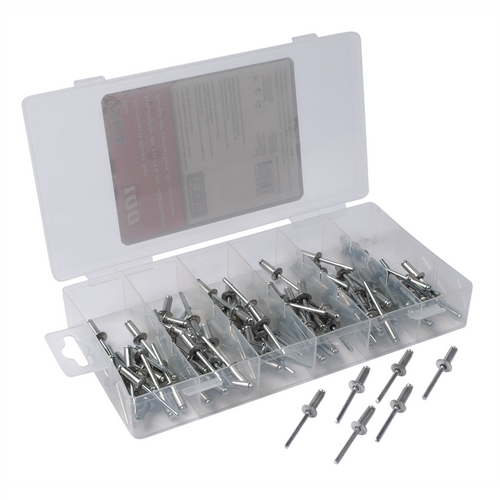 Titan 100 Piece 3/16 in x 1/2 in Aluminum/Steel Rivet Set