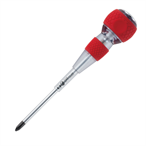 Vessel No.250 Ball Grip Tang-Thru Screwdriver w/Ceramic Ball PH2x100