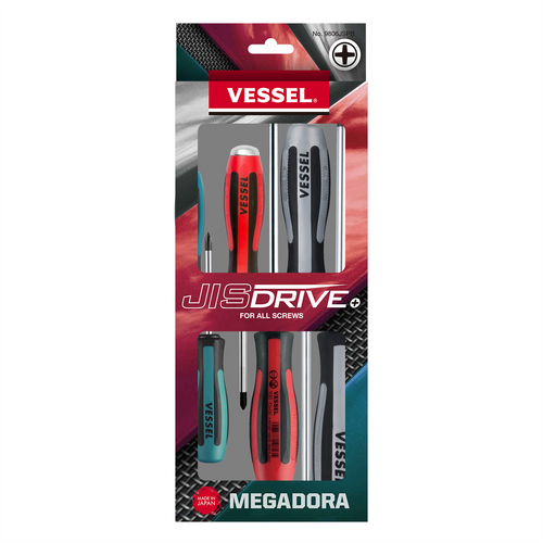 VESSEL MEGADORA JIS Screwdriver 6PCS. Set VESSEL MEGADORA JIS Screwdriver 6PCS. Set