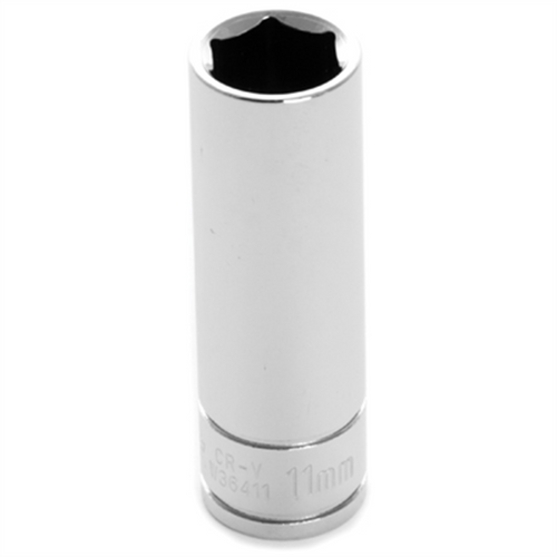 Wilmar Corp. / Performance Tool 1/4'' Dr 6pt Deep Socket 11mm