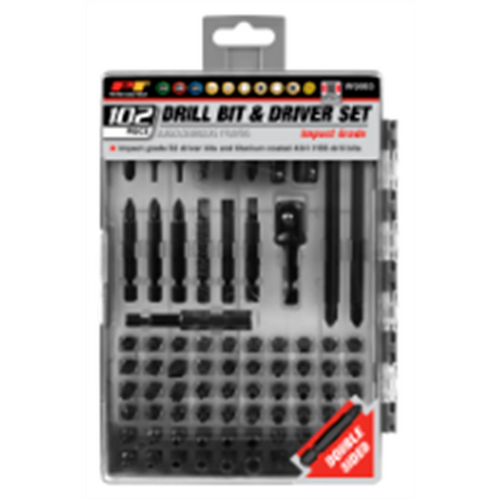 Wilmar Corp. / Performance Tool 102pc Impact Driver and Drill Bit