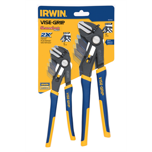 Vise Grip GrooveLock 8" and 10" Straight Jaw Vise Grip GrooveLock 8" and 10" Straight Jaw