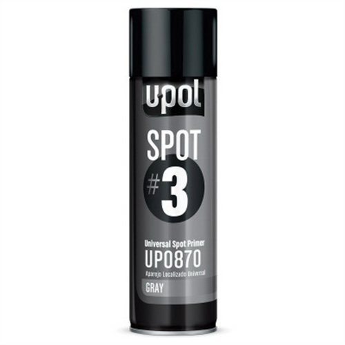 U Pol Products SPOT#3 UP0870 Universal Spot Primer, 450 mL Aerosol Can, Gray, 48.4 sq-ft Coverage