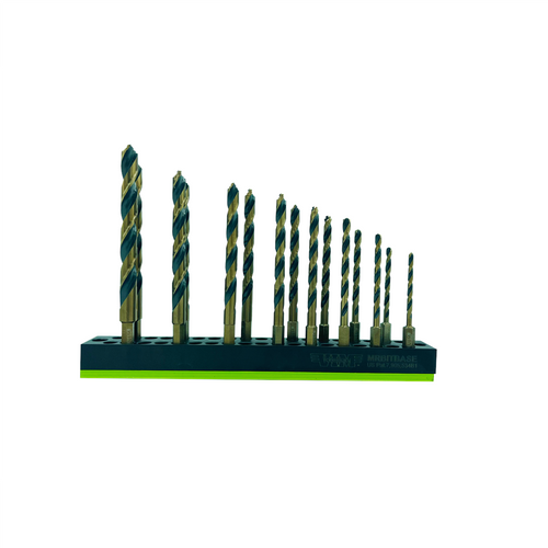 VIM Tools 15 Piece Power Drive M35 Drill Bit Set with Magnetic Base