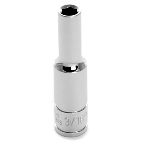 Wilmar Corp. / Performance Tool 1/4'' Dr 6pt Deep Socket 3/16"