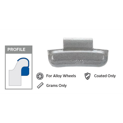 Wegmann Automotive 20 g Lead Coated Clip-on FN Orange Series Wheel Weight (Box of 25)