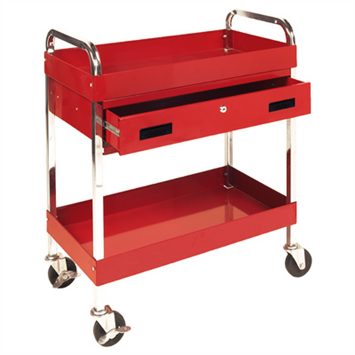 Wilmar Corp. / Performance Tool 2 SHELF UTILITY CART W/DRAWER Wilmar Corp. / Performance Tool 2 SHELF UTILITY CART W/DRAWER