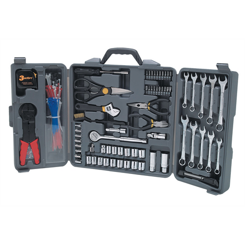 Wilmar Corp. / Performance Tool TOOL SET 265PC TRI-FOLD W/CABLE TIES