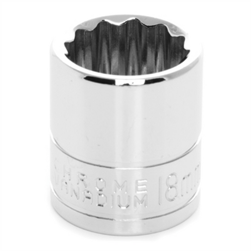 Wilmar Corp. / Performance Tool 3/8" Dr 12pt Stndrd Sckt 18mm