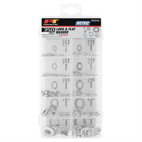 Wilmar Corp. / Performance Tool 350 pc. Lock & Flat Washer Assortment