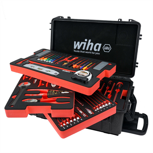 Wiha Tools 194 Piece Premium Kit In Rolling Tool Box Wiha Tools 194 Piece Premium Kit In Rolling Tool Box