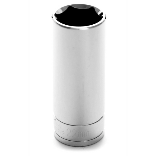 1/2" Dr 6pt Deep Socket 22mm