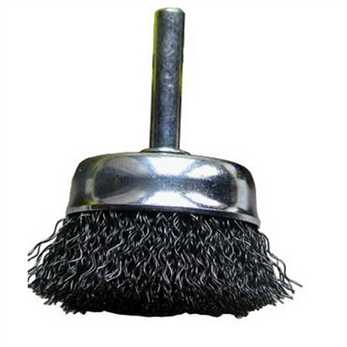 Shark Industries Wire Wheel ‐ Mounted Cup Brush 2 1/2? x 1/4? Shank. Fine .014 wire. Shark Industries Wire Wheel ‐ Mounted Cup Brush 2 1/2? x 1/4? Shank. Fine .014 wire.