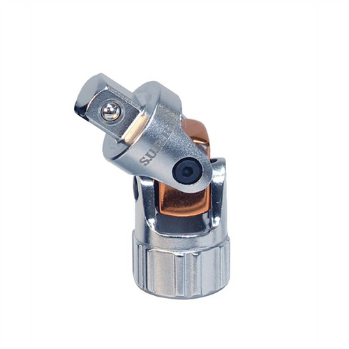 S.U.R.&R. SRUJ14 3/8" female to 1/4" male drive spring-return u-joint adapter set with dual springs for maintaining alignment and precise control. Excellent for use in tight spaces and one-handed operation.