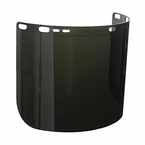 Jackson Safety Jackson Safety - Replacement Windows for F50 Polycarbonate Special Face Shields - Shade IRUV 5.0 - 8" x 15.5" x.060" - D Shape - (12 Qty Pack)