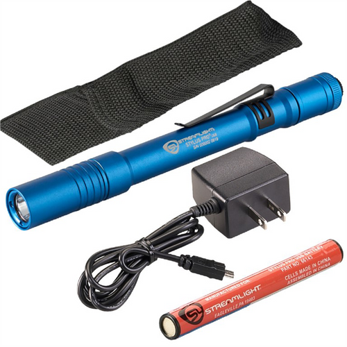Streamlight Stylus Pro USB LED 350 Lumen Penlight with 120V AC Charge Cord - Blue Streamlight Stylus Pro USB LED 350 Lumen Penlight with 120V AC Charge Cord - Blue