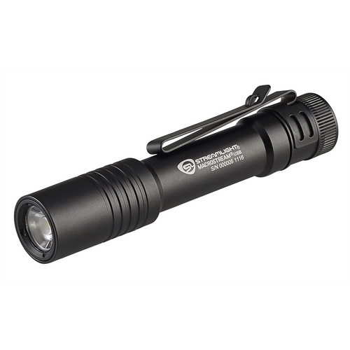 Streamlight 500 Lumen MacroStream USB Flashlight - Includes Micro-USB cord and lanyard - Box - Black Streamlight 500 Lumen MacroStream USB Flashlight - Includes Micro-USB cord and lanyard - Box - Black