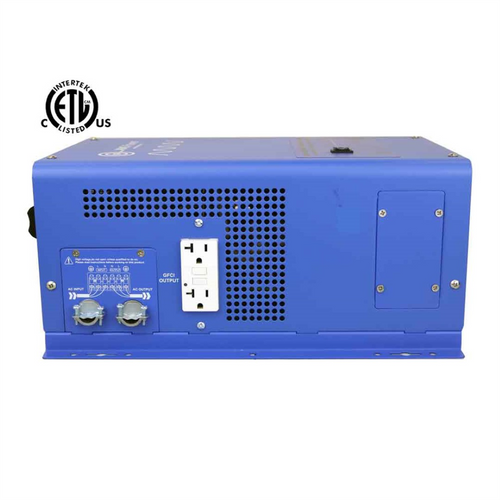 Aims Power 1500 WT PURE SINE INVERTER CHARGER 12 VDC to 120 VAC ETL LISTED