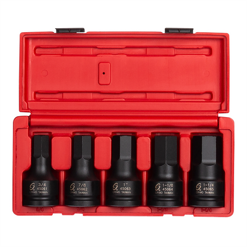 SUNEX 3/4" DR. 5PC SAE IMPACT HEX DRIVER SET SUNEX 3/4" DR. 5PC SAE IMPACT HEX DRIVER SET
