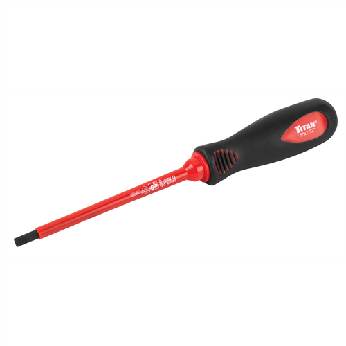 Titan Insulated Screwdriver Slotted 7/32 in. x 5 in. Titan Insulated Screwdriver Slotted 7/32 in. x 5 in.