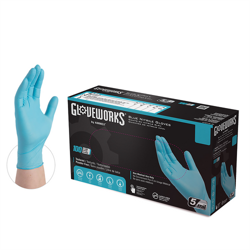 Gloveworks Nitrile Powder Free Gloves L