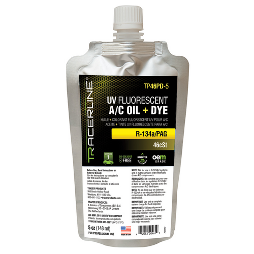 Tracer Products LUBE,DYED,A/C,PAG,46CST,1X5OZ Tracer Products LUBE,DYED,A/C,PAG,46CST,1X5OZ