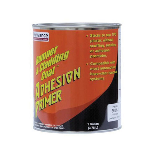 Urethane Supply Co. Polyvance Bumper & Cladding Coat 3601-1 Adhesion Primer, 1 gal Can, Medium Viscosity Pourable Liquid, Light Gray