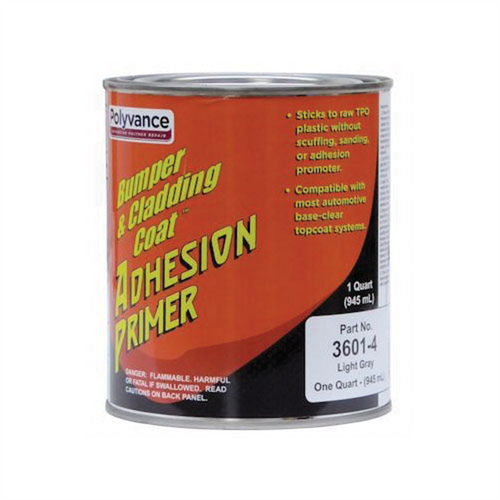 Urethane Supply Co. Polyvance Bumper & Cladding Coat 3601-4 Adhesion Primer, 1 qt Can, Medium Viscosity Pourable Liquid, Light Gray