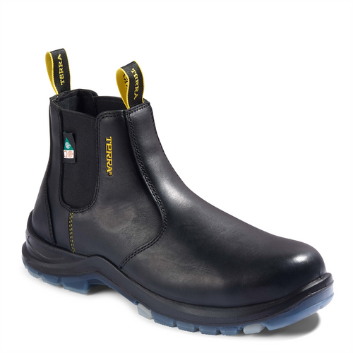 Workwear Outfitters Terra Murphy Chelsea Soft Toe EH Black Boot Size 7.5M
